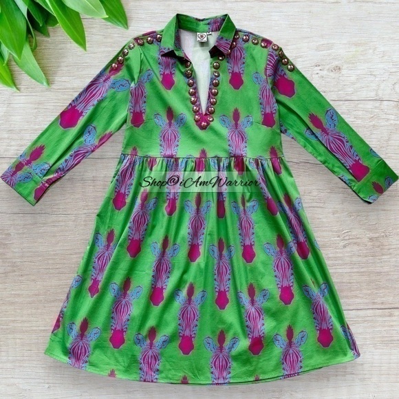 Tuckernut Sheridan French zebra print empire waist mini dress *shop@iamwarrior - Picture 7 of 12